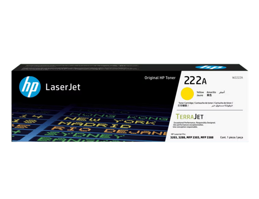 CARTUCHO DE TONER  HP 222A YELLOW LASERJET W222A