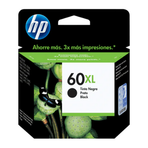 CARTUCHO DE TINTA HP 60XL ALTO RENDIMIENTO NEGRO 13.5ml CC641W