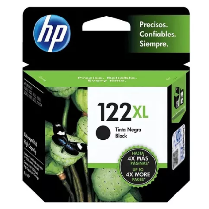 CARTUCHO DE TINTA HP 122XL ALTO RENDIMIENTO NEGRO 8.5ml CH563H