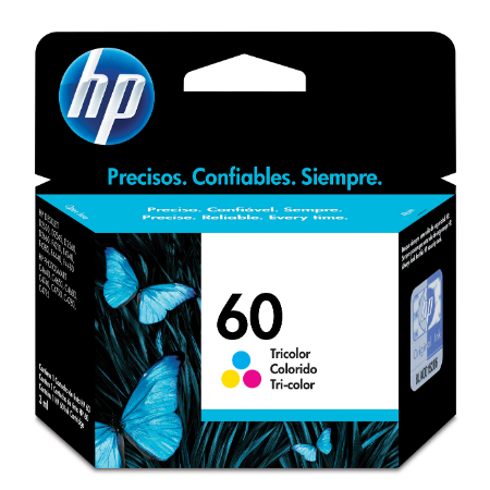 CARTUCHO DE TINTA HP 60 TRI-COLOR 6.5ml CC643W