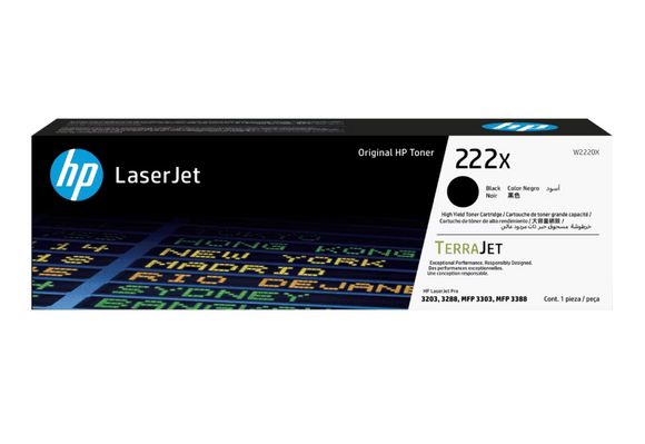 CARTUCHO DE TONER HP 222X NEGRO LASERJET W2220X