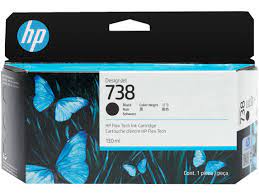 Cartucho de tinta DesignJet HP 738 de 130 ml negro