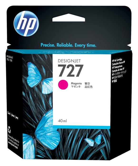 CARTUCHO DE TINTA HP 727 MAGENTA DESGINJET 40ml B3P14A