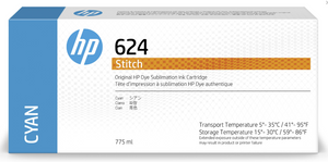 CARTUCHO DE TINTA HP 624 CIAN STITCH 775ml 2LL54A