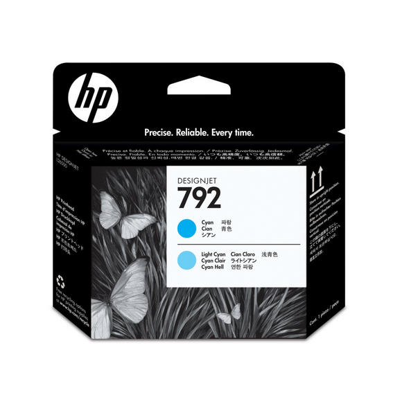 CABEZAL DE IMPRESION HP 792 CIAN/CIAN CLARO LATEX (CN703A)