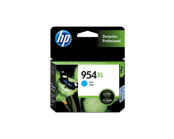 CARTUCHO DE TINTA HP 954XL ALTO RENDIMIENTO CIAN 20ml L0S62AL