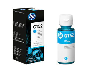 BOTELLA DE TINTA HP GT52 CIAN 70ML M0H54A