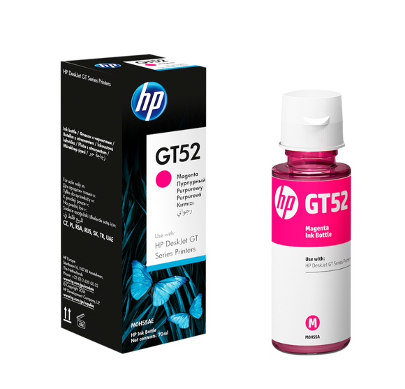 BOTELLA DE TINTA HP GT52 MAGENTA 70ML M0H55AL