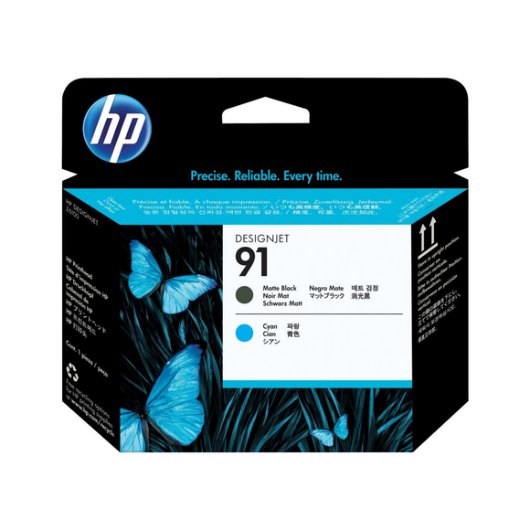 CABEZAL DE IMPRESION HP 91 NEGRO MATE/CIAN DESIGNJET (C9460A)