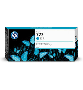 CARTUCHO DE TINTA HP 727 CIAN DESIGNJET 300ml F9J76A