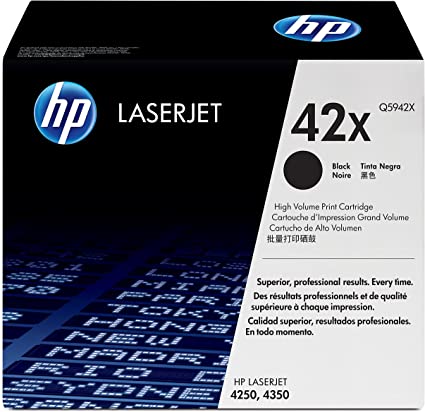 CARTUCHO DE TONER HP 42X ALTO RENDIMIENTO NEGRO LASERJET Q5942X