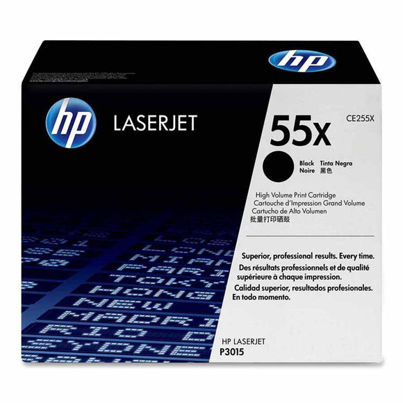 CARTUCHO DE TONER HP 55X ALTO RENDIMIENTO NEGRO LASERJET CE255X