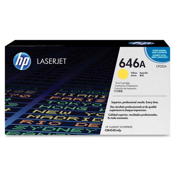 CARTUCHO DE TONER HP 646A AMARILLO LASERJET CF032A