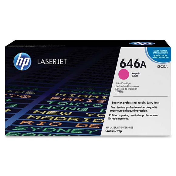 CARTUCHO DE TONER HP 646A MAGENTA LASERJET CF033A