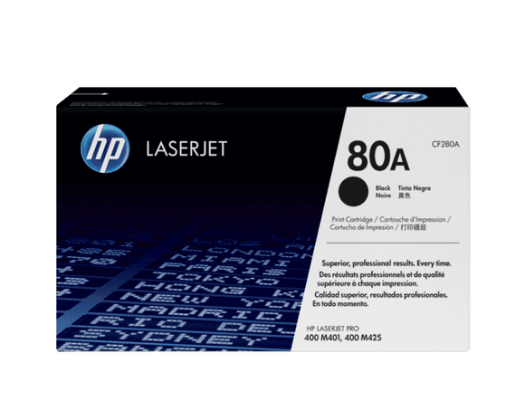 CARTUCHO DE TONER HP 80A NEGRO LASERJET CF280A