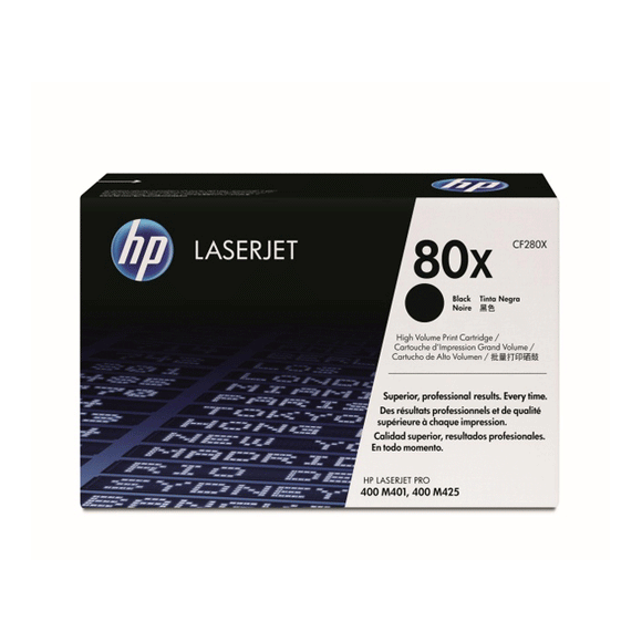 CARTUCHO DE TONER HP 80X ALTO RENDIMIENTO NEGRO LASERJET CF280X