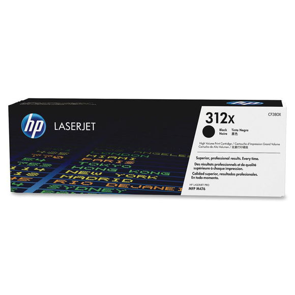 CARTUCHO DE TONER HP 312X ALTO RENDIMIENTO NEGRO LASERJET CF380X