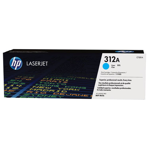 CARTUCHO DE TONER HP 312A CIAN LASERJET CF381A