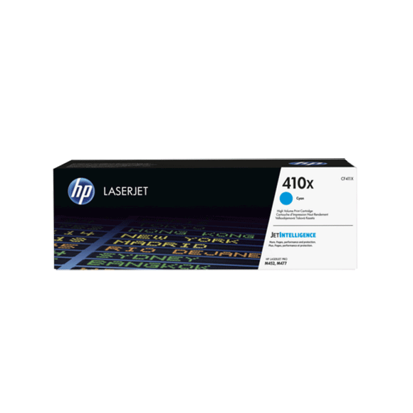 CARTUCHO DE TONER HP 410X ALTO RENDIMIENTO CIAN LASERJET CF411X