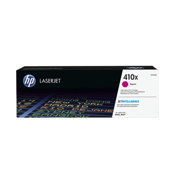 CARTUCHO DE TONER HP 410X ALTO RENDIMIENTO MAGENTA LASERJET CF413X