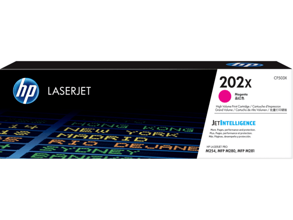 CARTUCHO DE TONER HP 202X ALTO RENDIMIENTO MAGENTA LASERJET CF503X