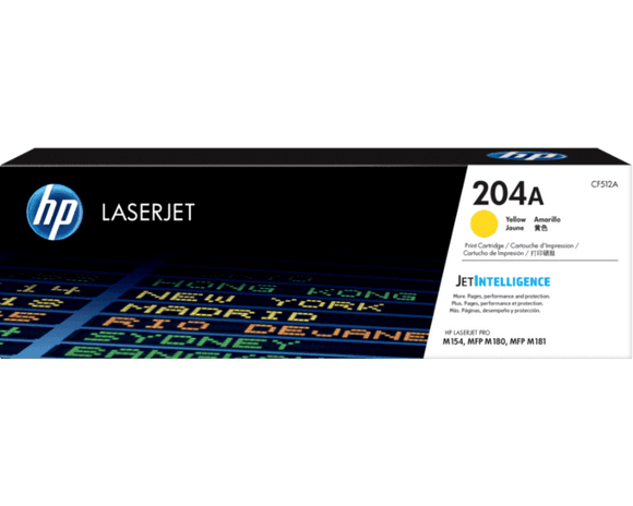 CARTUCHO DE TONER HP 204A AMARILLO LASERJET CF512A