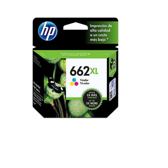 CARTUCHO DE TINTA HP 662XL ALTO RENDIMIENTO TRI-COLOR 8ml CZ106A