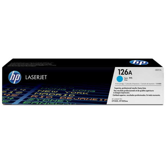 CARTUCHO DE TONER  HP 126A CIAN LASERJET CE311A