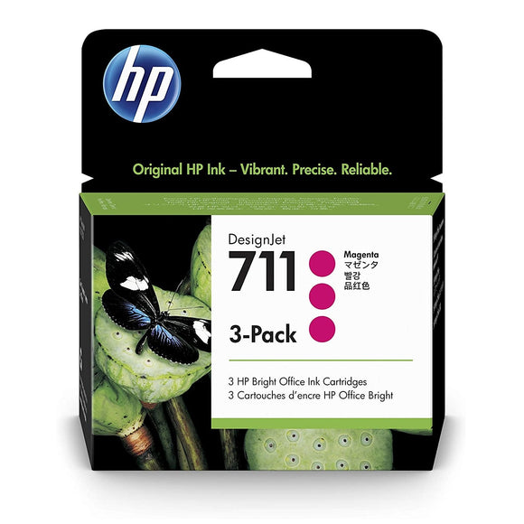 CARTUCHO DE TINTA HP 711 MAGENTA TRI-PACK DESIGNJET 29ml CZ135A