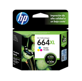 CARTUCHO DE TINTA HP 664XL ALTO RENDIMIENTO TRI-COLOR 8ml F6V30A