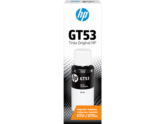 BOTELLA DE TINTA HP GT53 NEGRO 90ML 1VV22A