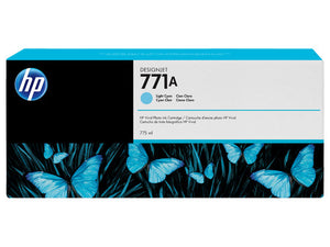 CARTUCHO DE TINTA HP 771A CIAN CLARO DESIGNJET 775ml B6Y20A