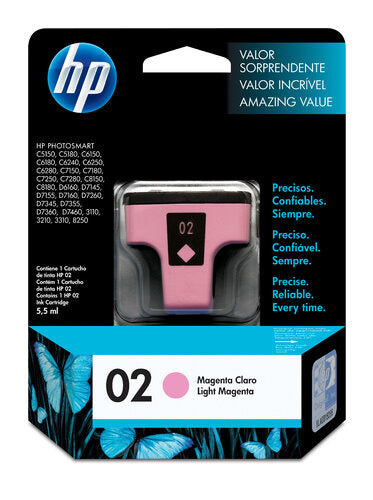 CARTUCHO DE TINTA HP 02 LIGHT MAGENTA PHOTOSMART 5.5ml C8775W