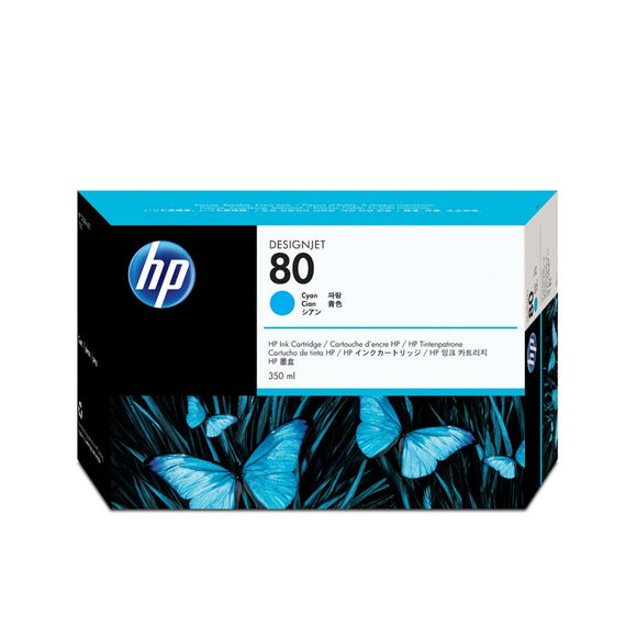 CARTUCHO DE TINTA HP 80 CIAN DESIGNJET 350ml C4846A