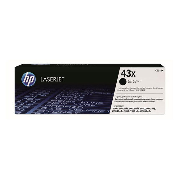 CARTUCHO DE TONER HP 43X ALTO RENDIMIENTO NEGRO LASERJET C8543X