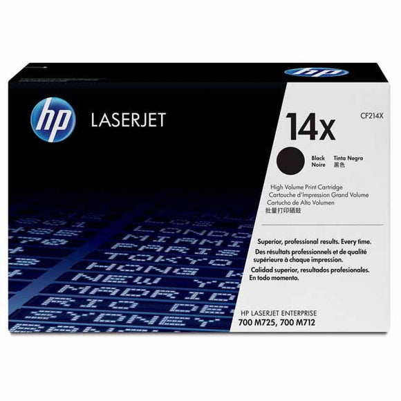 CARTUCHO DE TONER HP 14X ALTO RENDIMIENTO NEGRO LASERJET CF214X