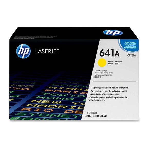 CARTUCHO DE TONER HP 641A AMARILLO LASERJET C9722A