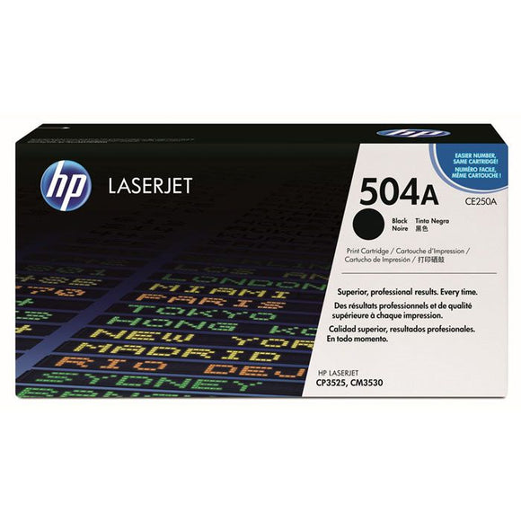 CARTUCHO DE TONER HP 504A NEGRO LASERJET CE250A