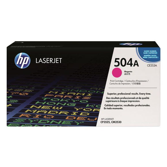 CARTUCHO DE TONER HP 504A MAGENTA LASERJET CE253A