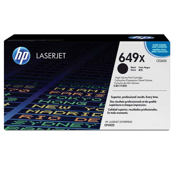 CARTUCHO DE TONER HP 649X ALTO RENDIMIENTO NEGRO LASERJET CE260X