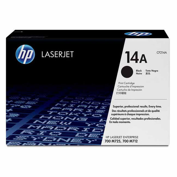 CARTUCHO DE TONER HP 14A NEGRO LASERJET CF214A