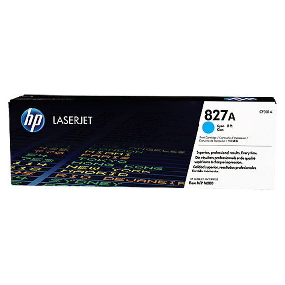 CARTUCHO DE TONER HP 827A CIAN LASERJET CF301A