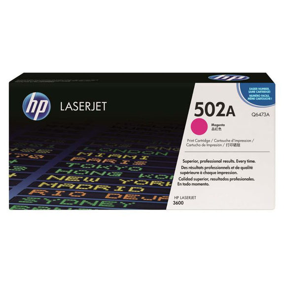 CARTUCHO DE TONER HP 502A MAGENTA LASERJET Q6473A