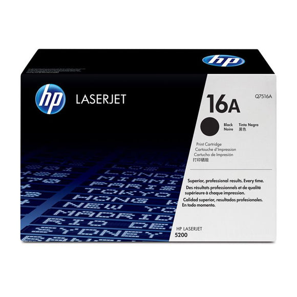 CARTUCHO DE TONER HP 16A NEGRO LASERJET Q7516A