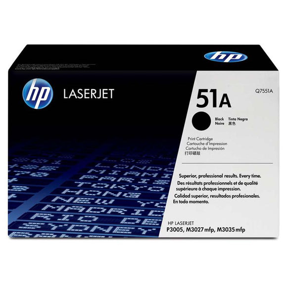 CARTUCHO DE TONER HP 51A NEGRO LASERJET Q7551A