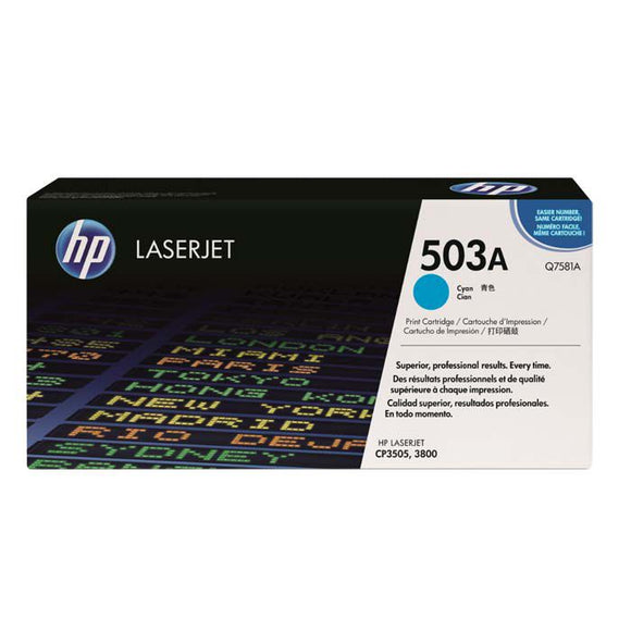 CARTUCHO DE TONER HP 503A CIAN LASERJET Q7581A