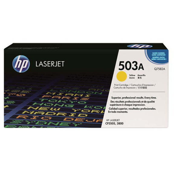 CARTUCHO DE TONER HP 503A AMARILLO LASERJET Q7582A