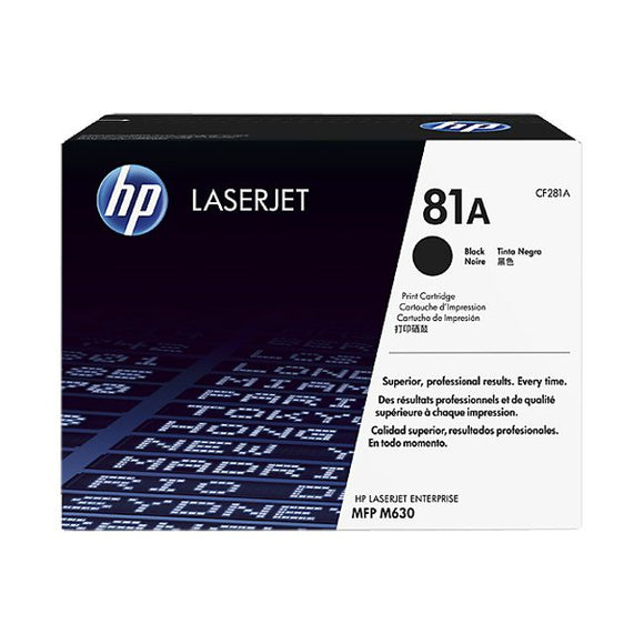 CARTUCHO DE TONER HP 81A NEGRO LASERJET CF281A