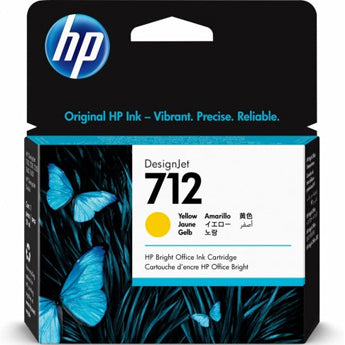 CARTUCHO DE TINTA HP 712 AMARILLO DESIGNJET 29ml 3ED69A