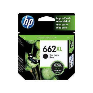 CARTUCHO DE TINTA HP 662XL ALTO RENDIMIENTO NEGRO 6.5ml CZ105A